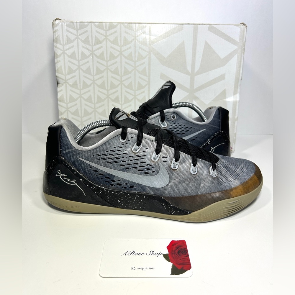 Nike Kobe 9 EM Low ‘Metallic Silver’ (652908 001) Shoes Size: 10.5 M